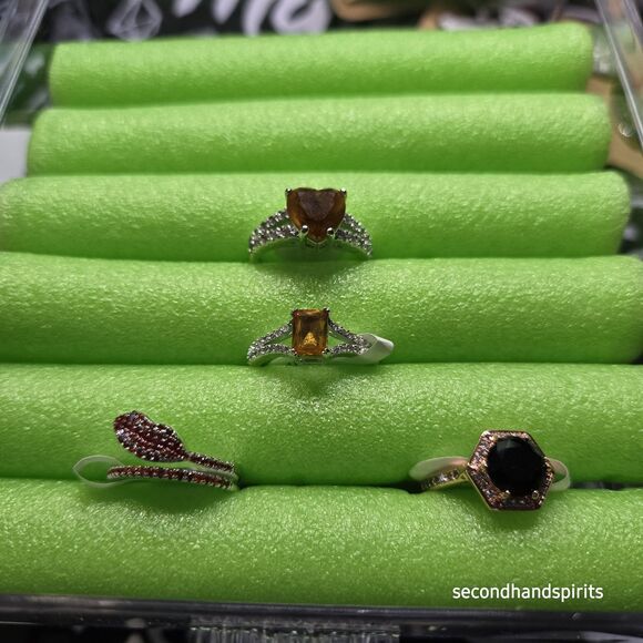 Sparkle Stash Acrylic Ring Holder – Neon Display Box for Jewelry Storage Bonus - Picture 3 of 5